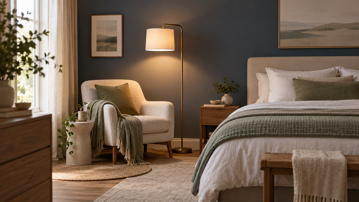 Bedroom Floor Lamp Placement for Small Spaces