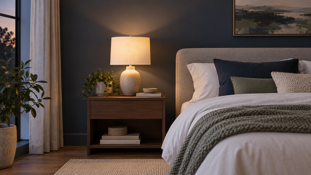 Bedside Lamp Height and Placement Guide