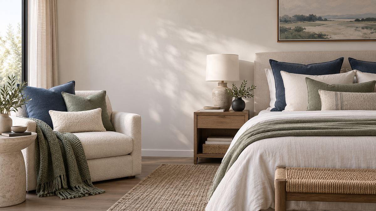 Decorative Pillow Size Guide for Sofas and Beds