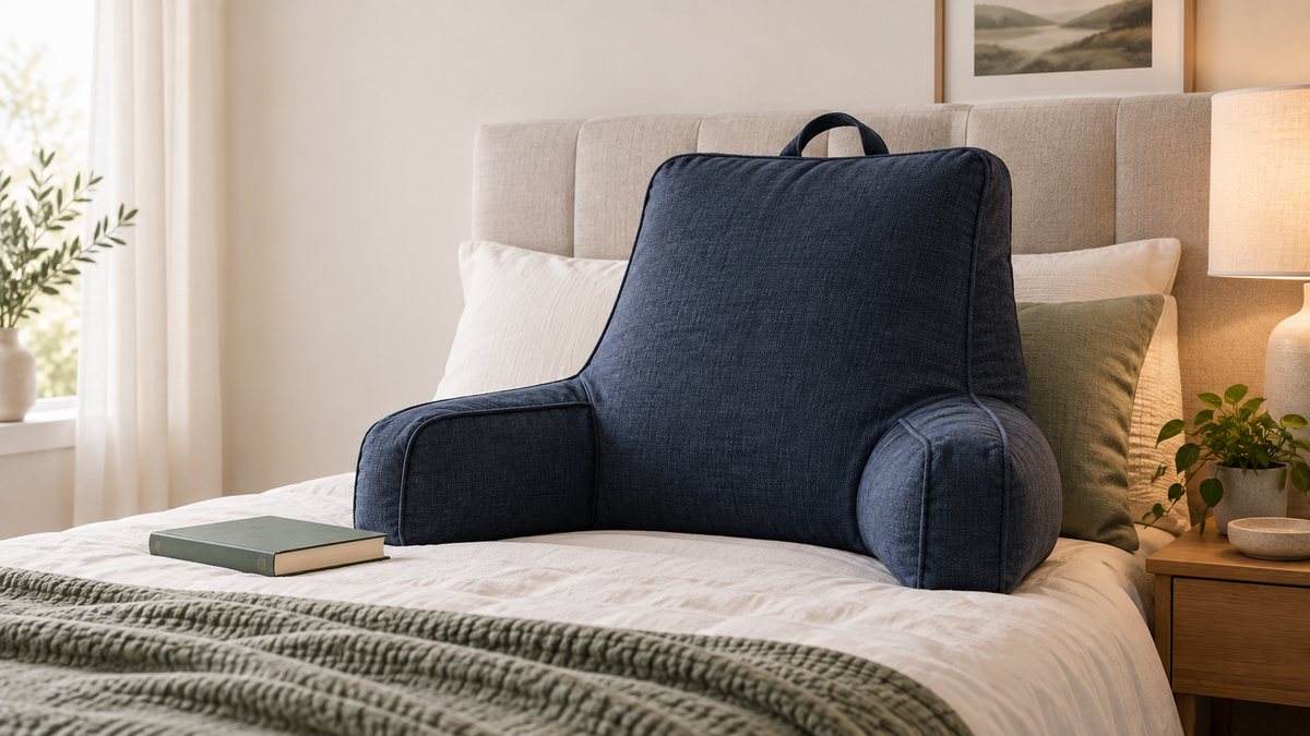 How to Set Up a Backrest Pillow for Reading in Bed