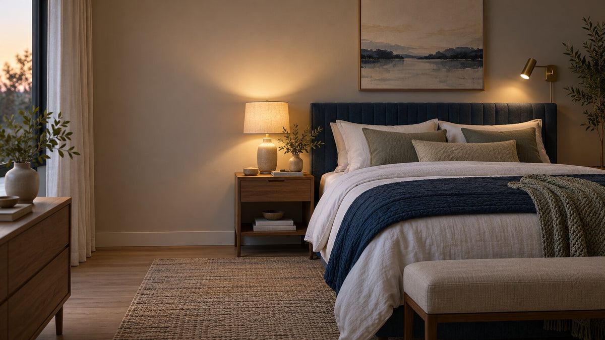 Small-Bedroom Lighting Plan: Layering Three Light Sources