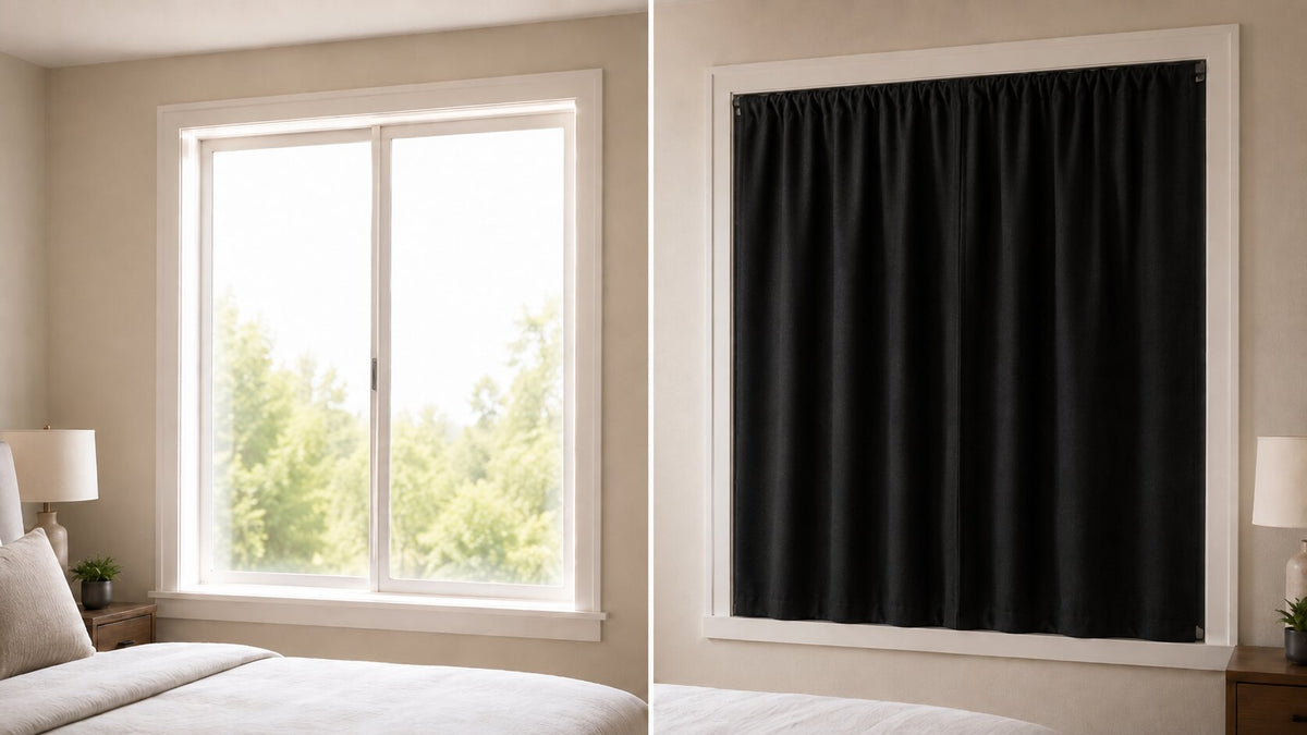 Cover image for How to Black Out a Bedroom Window Without Drilling