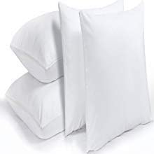 NiagaraSleepSolution Niagara 4 Pack Pillow Protectors King 20x36 Inches Ultra Fresh Treated 100% Cotton Non Crinkle Quiet Bre…