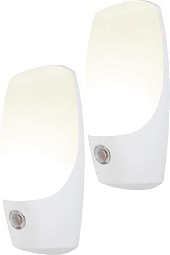 Energizer LED Automatic Night Lights, Plug-in, Soft White, Light Sensing, On at Dusk, Off at Dawn, Energy Efficient, Ideal for Bedroom…