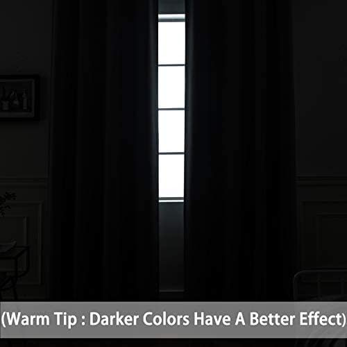Yakamok Ombre Pink and Purple Curtains for Bedroom, Gradient Room Darkening Curtains, Grommet Thermal Insulated Light Blocking Window Drape…