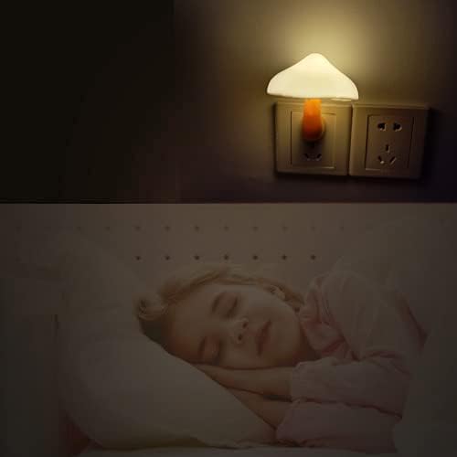 AUSAYE 3 Pack Sensor LED Night Light Plug in Lamp Mushroom Night Light for Adults Kids NightLight…