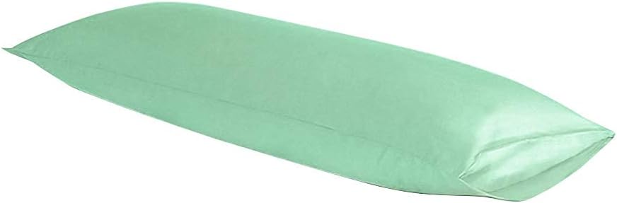 Ntbay Body Pillowcase - Brushed Microfiber 20x54 Pillowcase - Soft, Wrinkle-Free, Fade-Resistant, Stain-Resistant, Sea Green Body Pillow Co…