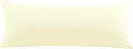 PiccoCasa Body Pillow Cover with Zipper Closure, 110 GSM Brushed Microfiber, Soft Long Case for Body Pillows (20"x54") Pearl White cotton W…