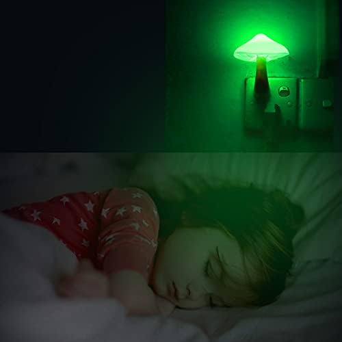 AUSAYE Led Nigh Light, Plug in Nightlight, Dusk to Dawn Sensor Automatic On and Off Night Lights Green