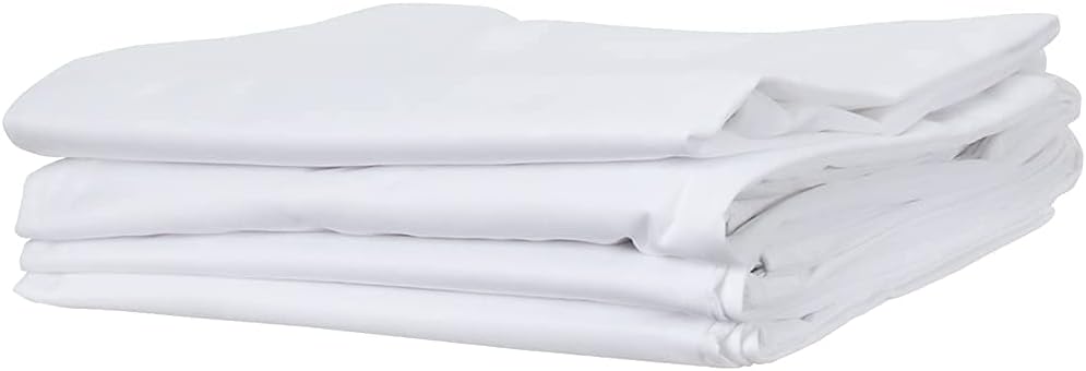 ForPro Professional Collection Premium Waterproof Pillow Protectors, Standard Size Pillow Cases with Zipper, White, 4-Count