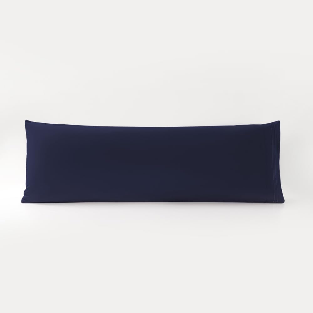 NookZuzu Body Pillowcase,1 Pack Queen Body Pillow Case,20"x54" Microfiber Long Pillowcase for Bed, Navy Body Pillow Case Cover, Ultra Soft an…