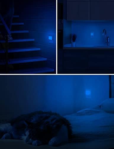 Llohasled L LOHAS LED Blue Night Lights Plug into Wall 2-Pack, 0.3W Plug in Night Light, Dusk to Dawn, Bright Nightlight Auto-On/Off, for A…