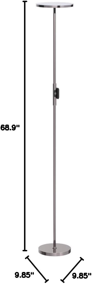 Floor Lamp,30W/2400LM Sky LED Modern Torchiere 3 Color Temperatures Super Bright Floor Lamps-Tall Standing Pole Light with Remote & Touch…