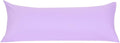 uxcell Soft Microfiber Body Pillow Cover with Zipper Closure, Long Pillow Cases for Body Pillows Weave for 90 GSM Polyester, Violet Body (2…