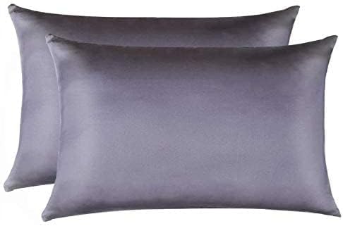 Jocoku 100% Mulberry Silk Pillowcases Set of 2 for Hair and Skin and Super Soft and Breathable Queen Size Nature Silk Pillowcases (Queen…