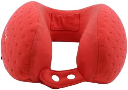 Be Relax Pure Travel Pillow Made of Organic Cotton, Reusable Heat Patch and Ergo Smart Flatback (Reef Coral)