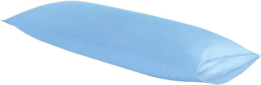 Ntbay Body Pillowcase - Brushed Microfiber 20x54 Pillowcase - Soft, Wrinkle-Free, Fade-Resistant, Stain-Resistant, Sky Blue Body Pillow Cov…