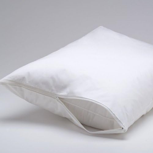 Ultra Soft Hypoallergenic 100% Waterproof Zipper Pillow Protector Encasement (2 Queen/Standard)