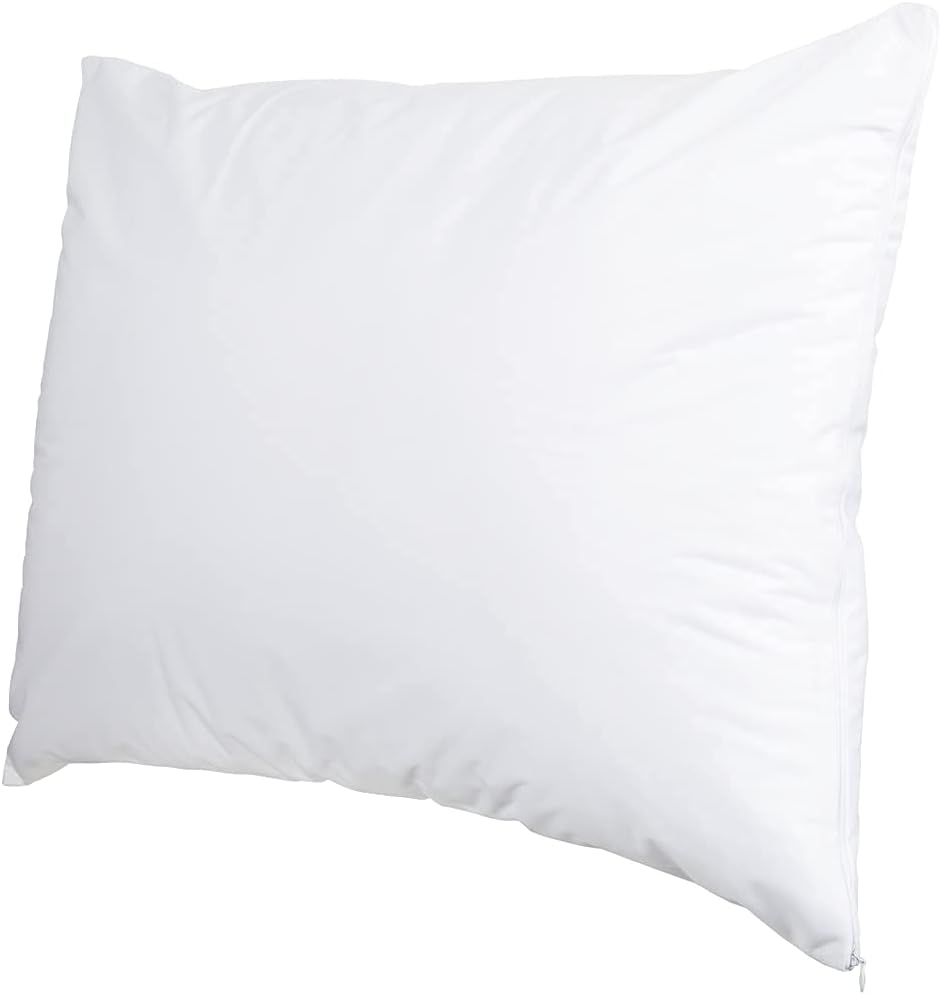 ForPro Professional Collection Premium Waterproof Pillow Protectors, Standard Size Pillow Cases with Zipper, White, 4-Count