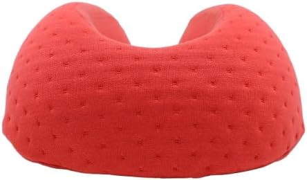 Be Relax Pure Travel Pillow Made of Organic Cotton, Reusable Heat Patch and Ergo Smart Flatback (Reef Coral)
