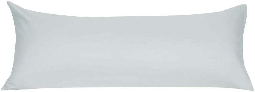 uxcell Soft Microfiber Body Pillow Cover with Zipper Closure, Long Pillow Cases for Body Pillows Weave for 90 GSM Polyester, Light Gray Bod…