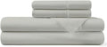 Pizuna 100% Cotton Full Sheets Set - Crisp, Breathable Percale Weave Bed Sheets - Fully Elasticized 15" Deep Pocket Cooling Sheet - Long St…