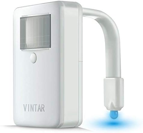 VINTAR 16 Color Motion Sensor LED Toilet Night Light, Toilet Bowl Lights, Cool Gadgets,5 Stage Dimmer, Light Detection