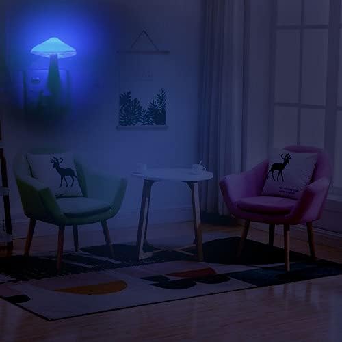 AUSAYE 2Pack Sensor LED Night Light Plug in Lamp Mushroom Nightlight Cute Night Lights for Adults Kids Bedroom…