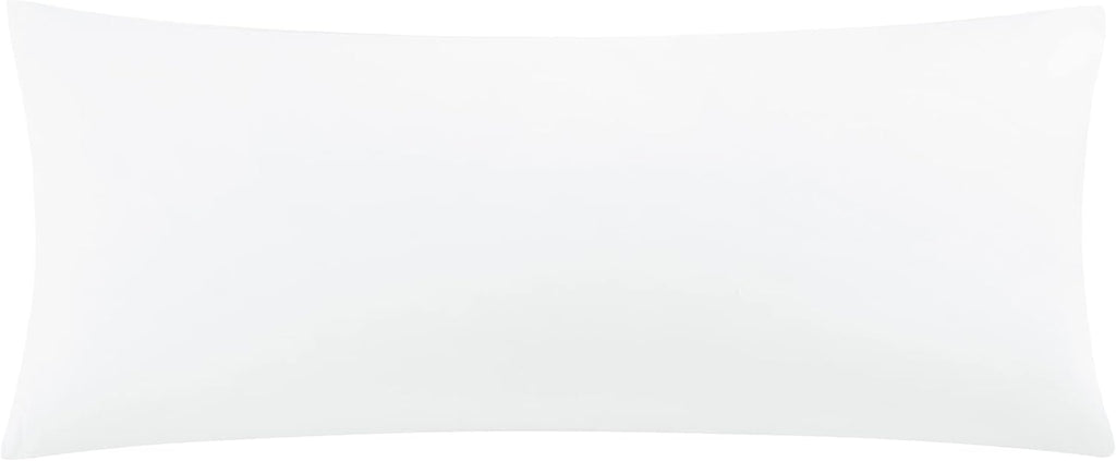 uxcell Soft Microfiber Body Pillow Cover with Zipper Closure, Long Pillow Cases for Body Pillows Weave for 90 GSM Polyester, White Body (20…