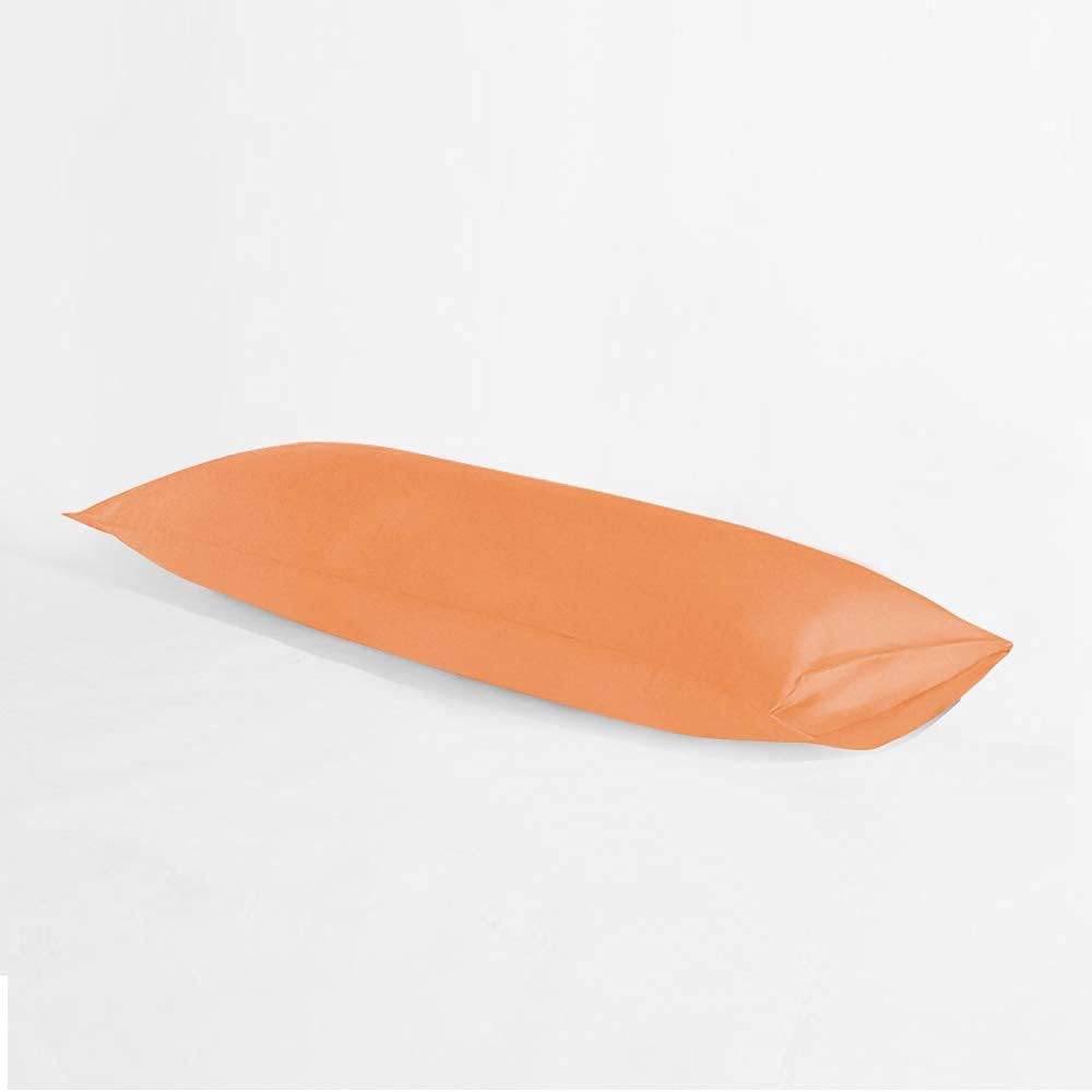 Ntbay Body Pillowcase - Brushed Microfiber 20x54 Pillowcase - Soft, Wrinkle-Free, Fade-Resistant, Stain-Resistant, Pale Orange Body Pillow…