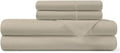 Pizuna 100% Cotton Queen Sheets Set - Crisp, Breathable Percale Weave Bed Sheets - Fully Elasticized 15" Deep Pocket Cooling Sheet - Long S…