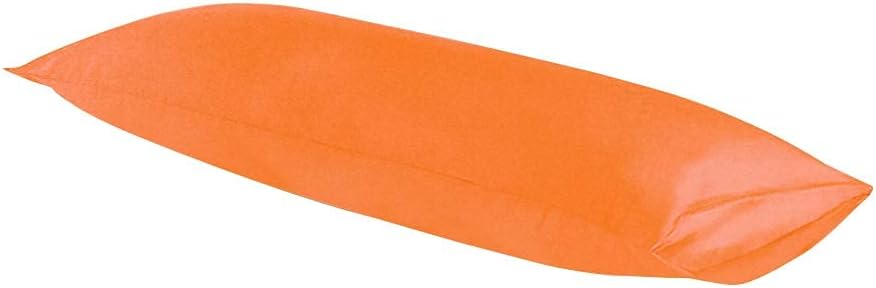 Ntbay Body Pillowcase - Brushed Microfiber 20x54 Pillowcase - Soft, Wrinkle-Free, Fade-Resistant, Stain-Resistant, Orange Body Pillow Cover…