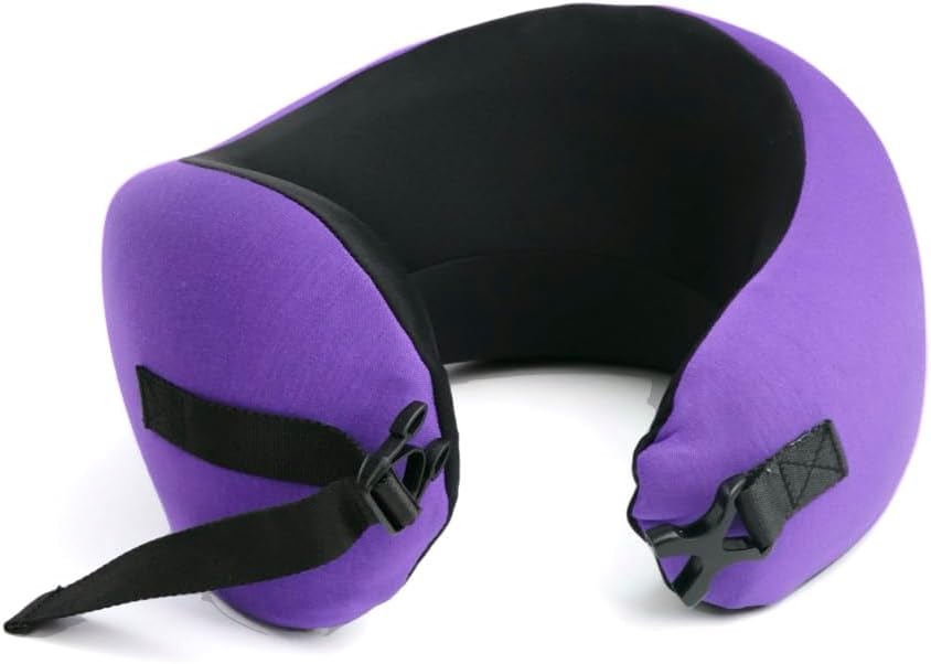C CUSHION LAB Travel Pillow, Award-Winning Patented Ergonomic Design for Chin & Neck Support Memory Foam Neck Pillow, Compact Airplane…