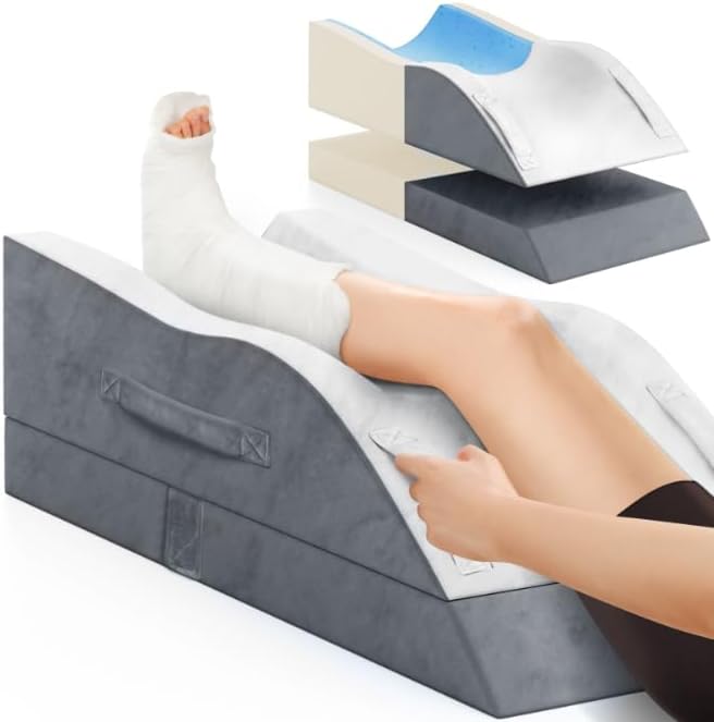 TranquilRelax Leg Elevation Pillows, Wedge Pillow for After Surgery, Memory Foam Leg Support Adjustable, Comfort comfort for Back…