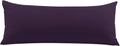 PiccoCasa Body Pillow Cover with Zipper Closure, 110 GSM Brushed Microfiber, Soft Long Cases for Body Pillows (20"x54") Plum cotton