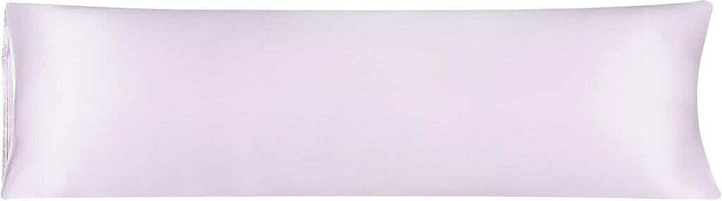 uxcell Body Pillow Cover, 20x72 Inch Light Lilac Silky Satin Body Pillowcases for Hair and Skin, Soft Cooling Smooth Pillow Case with…
