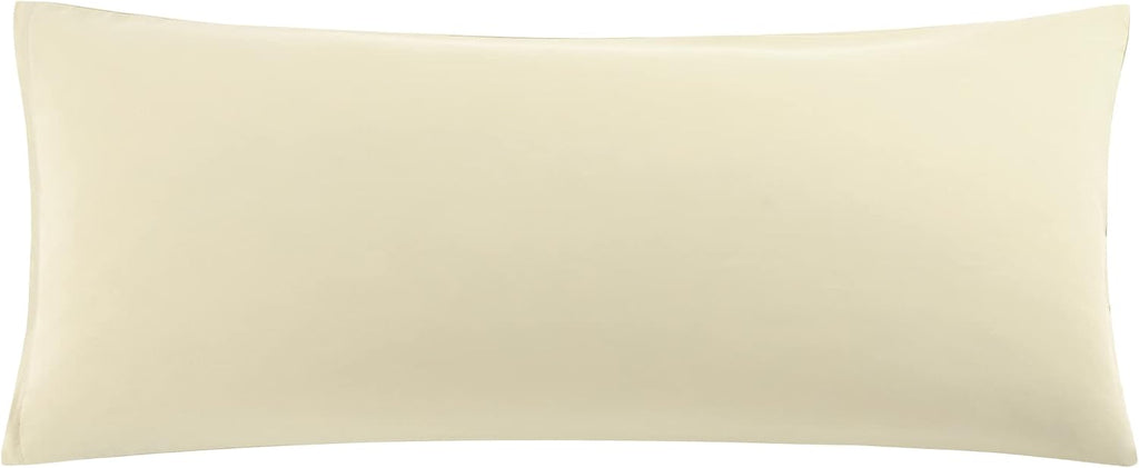 uxcell Soft Microfiber Body Pillow Cover with Zipper Closure, Long Pillow Cases for Body Pillows Weave for 90 GSM Polyester, Khaki Body (20…