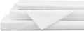 Linenhome Linen Home 4 Piece Twin Cotton Sheet Set, 100% Cotton Percale, 2 Pillowcases, Deep Pocket with All Around Elastic Sheet, Crisp Br…