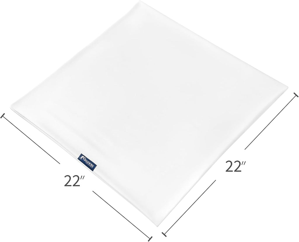 Moonsea 22x22 Pillow Cover Waterproof Pillow Protector Set of 4 for Square Throw Pillow 22x22 Inch, White Zippered Pillow Protector, Feathe…