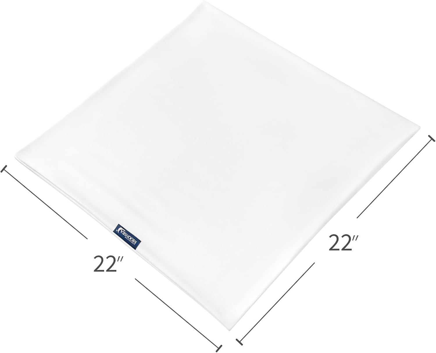 Moonsea 22x22 Pillow Cover Waterproof Pillow Protector Set of 4 for Square Throw Pillow 22x22 Inch, White Zippered Pillow Protector, Feathe…