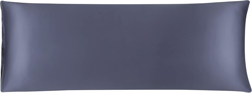 uxcell Body Pillow Cover 20x54 Inch Slate Gray Silky Satin Body Pillowcases for Hair and Skin Luxury Cooling Soft Smooth Washable