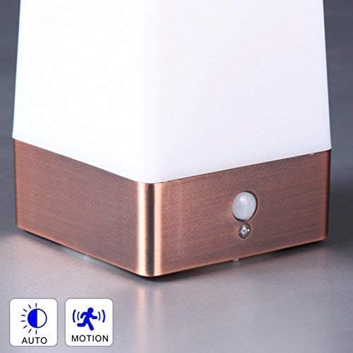 WRalwaysLX 2Pack Bedside Lamp PIR Motion Sensor LED Night Light,3 Modes Battery Powered Small Table Lamp, USE 3x1.5VAAA Battery, Sensitive…