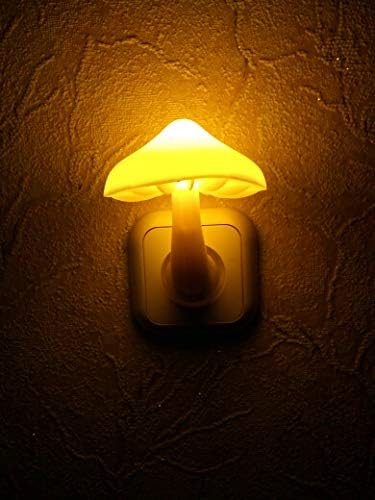 AUSAYE 3 Pack Sensor LED Mushroom Night Light Plug in Lamp Cute Night Lights for Adults Kids NightLight…