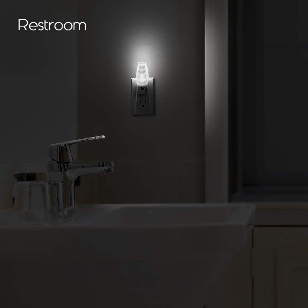 Emotionlite Plug in Night Light, Neutral White LED Nightlight, Dusk to Dawn Sensor, Kids, Nursery, Bedroom, Bathroom, Hallway, Stairs…