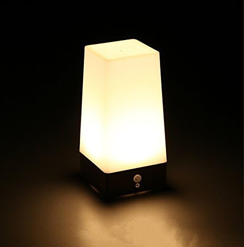 ZEEFO Motion Sensor LED Night Light 3 Modes Battery Powered LED Table Lamp, Sensitive Lights Stairway Bedroom/Bathroom Hallway Emergency…