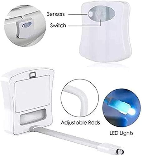 4 Pack Color Changing Toilet Night Light Motion Sensor Led Toilet Motion Activated Led Washroom Night Lamp(16 4)
