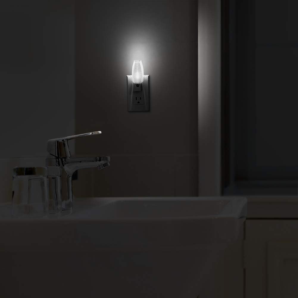 Emotionlite Plug in Night Light, Neutral White LED Nightlight, Dusk to Dawn Sensor, Kids, Nursery, Bedroom, Bathroom, Hallway, Stairs…
