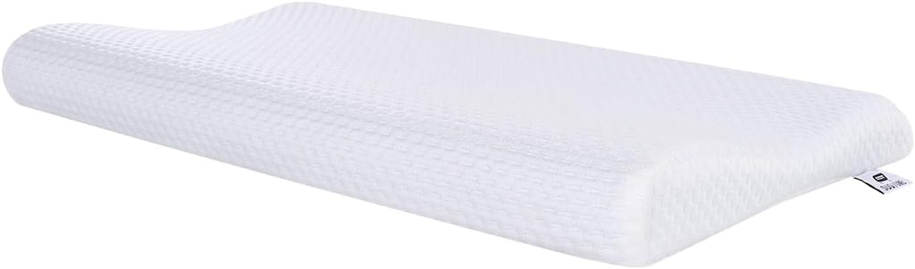 Suqiome SUQ I OME Sleeper-Gel Thin Memory Foam Pillow for Sleeping, Contour Thin & Low Cervical Profile, for Neck Pain, Stomacher, Back…