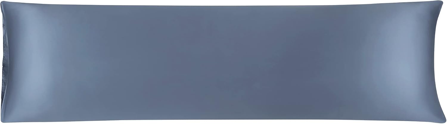 uxcell Body Pillow Cover, 20x72 Inch Slate Gray Silky Satin Body Pillowcases for Hair and Skin, Soft Cooling Smooth Pillow Case with…