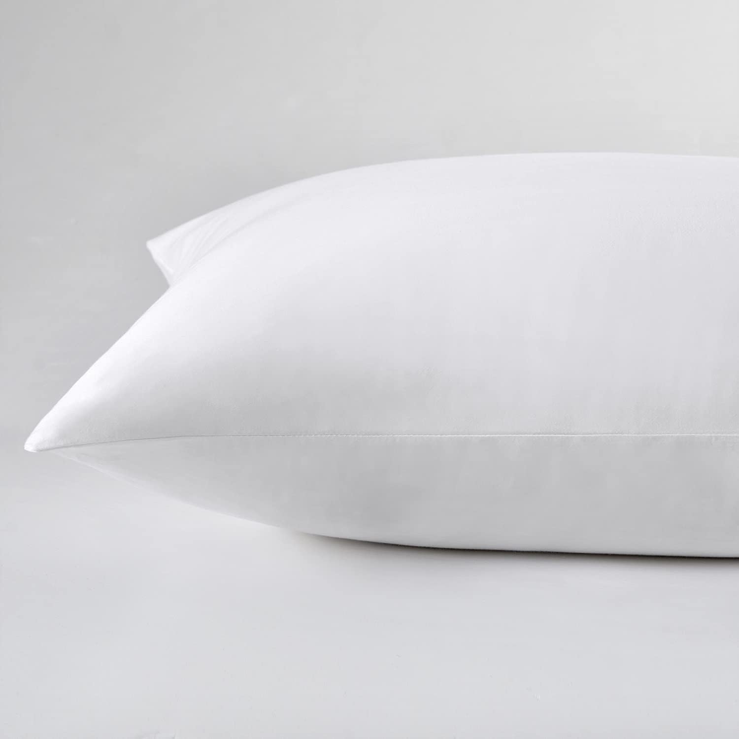 Losafefe 100% Cotton Zippered Pillow Cases King Size Set of 4, Super Soft & Breathable Pillow Protectors with Zipper, White Pillow Case Cov…